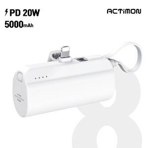 미니 5000mAh PD 20W 8핀 ( 서브 C핀 )( 8 PIN )MINI-PD20W-5000
